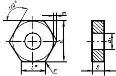 ГОСТ 19067-80 Пластины режущие сменные многогранные твердосплавные шестигранной формы с отверстием. Конструкция и размеры (с Изменением N 1)